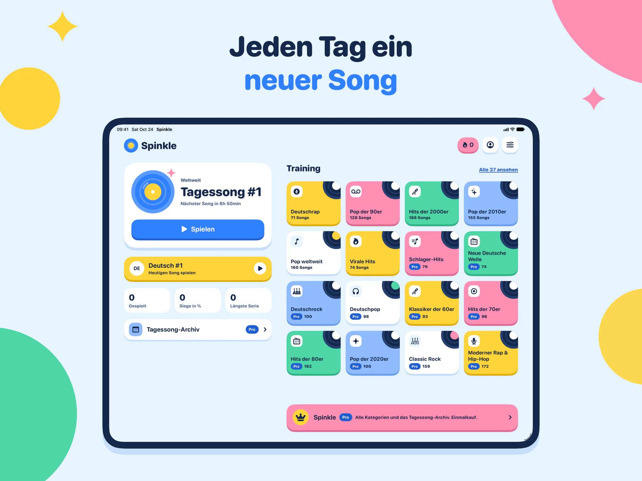 Jeden Tag ein neuer Song