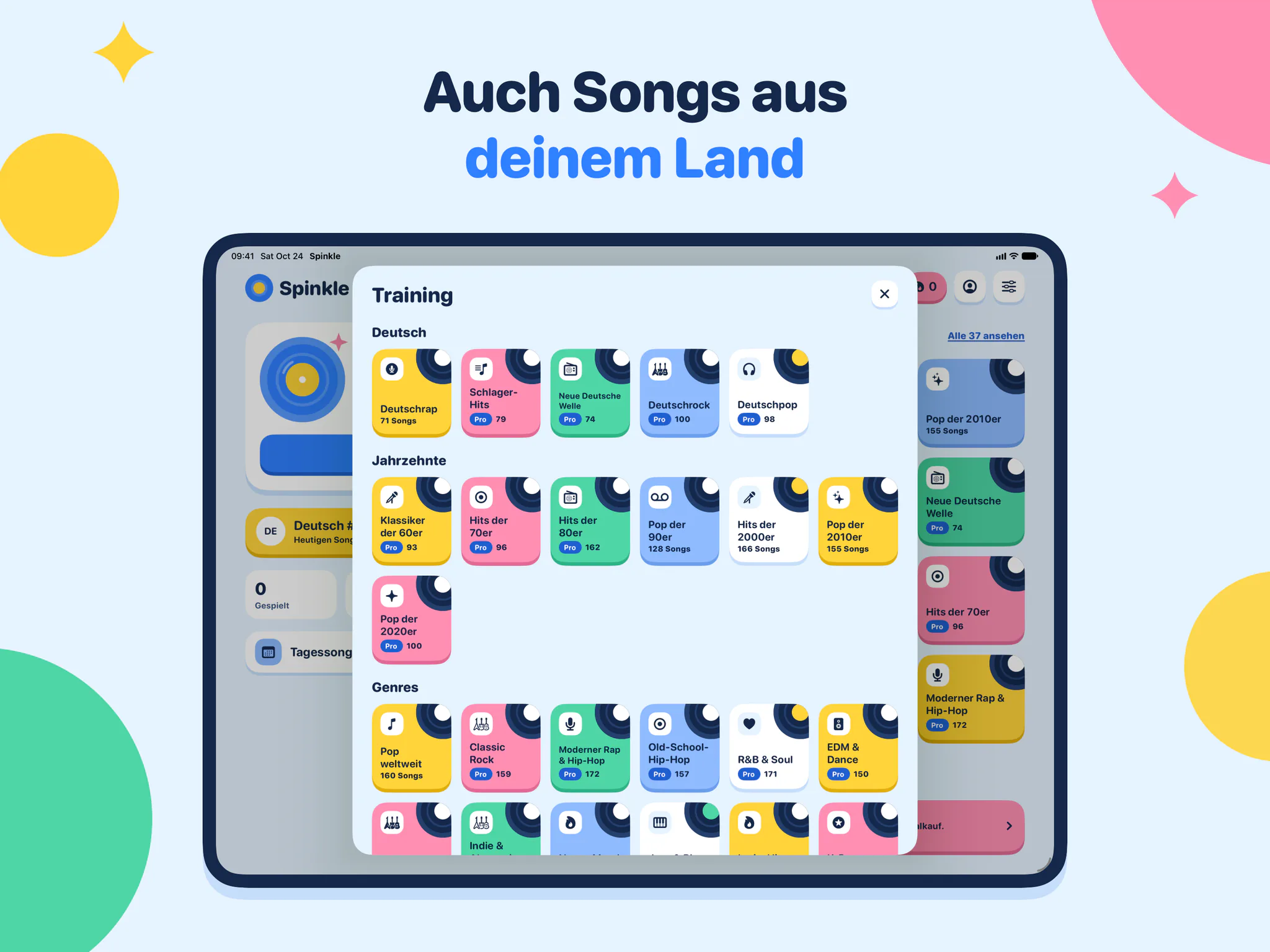 Auch Songs aus deinem Land