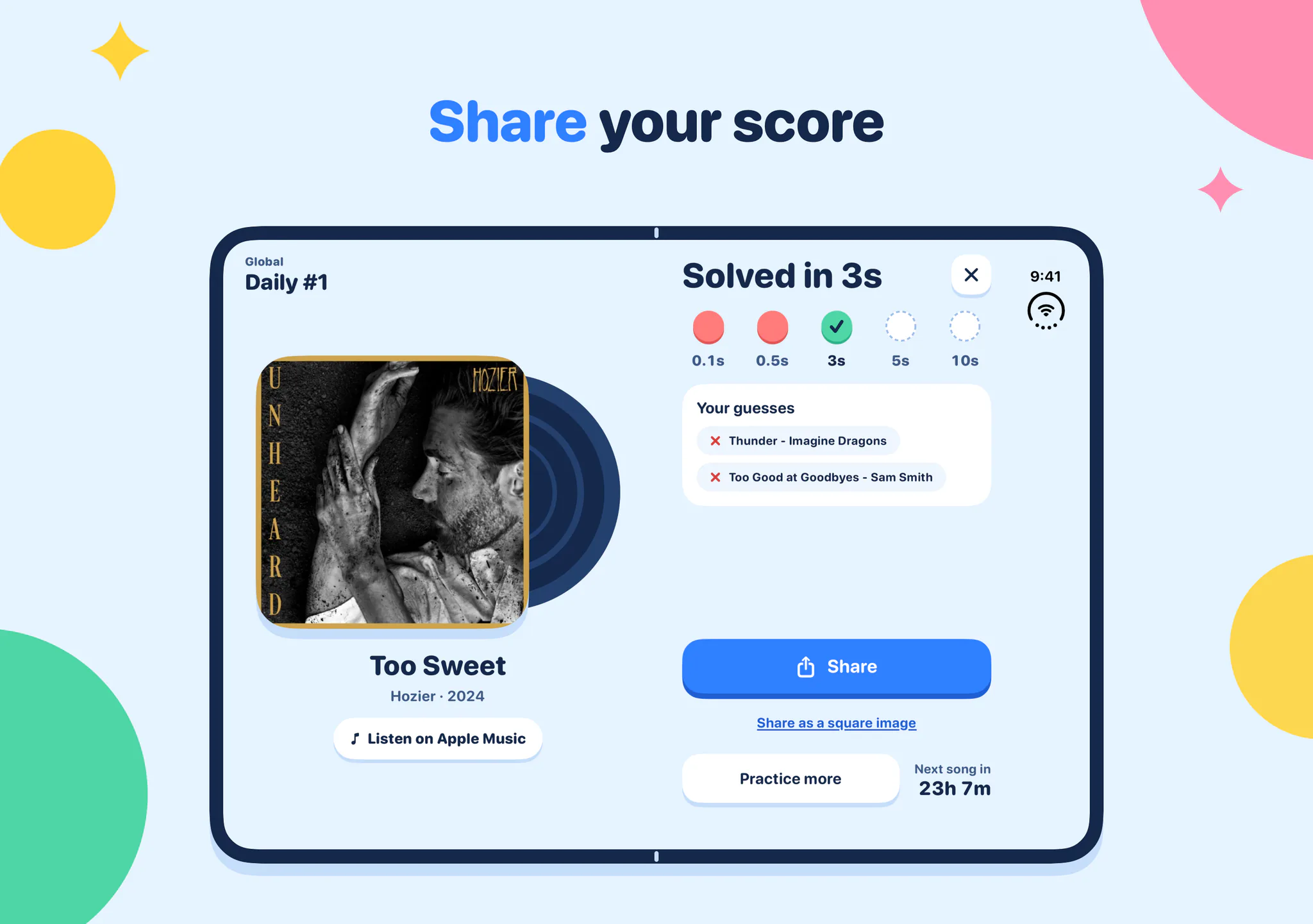 Share your score