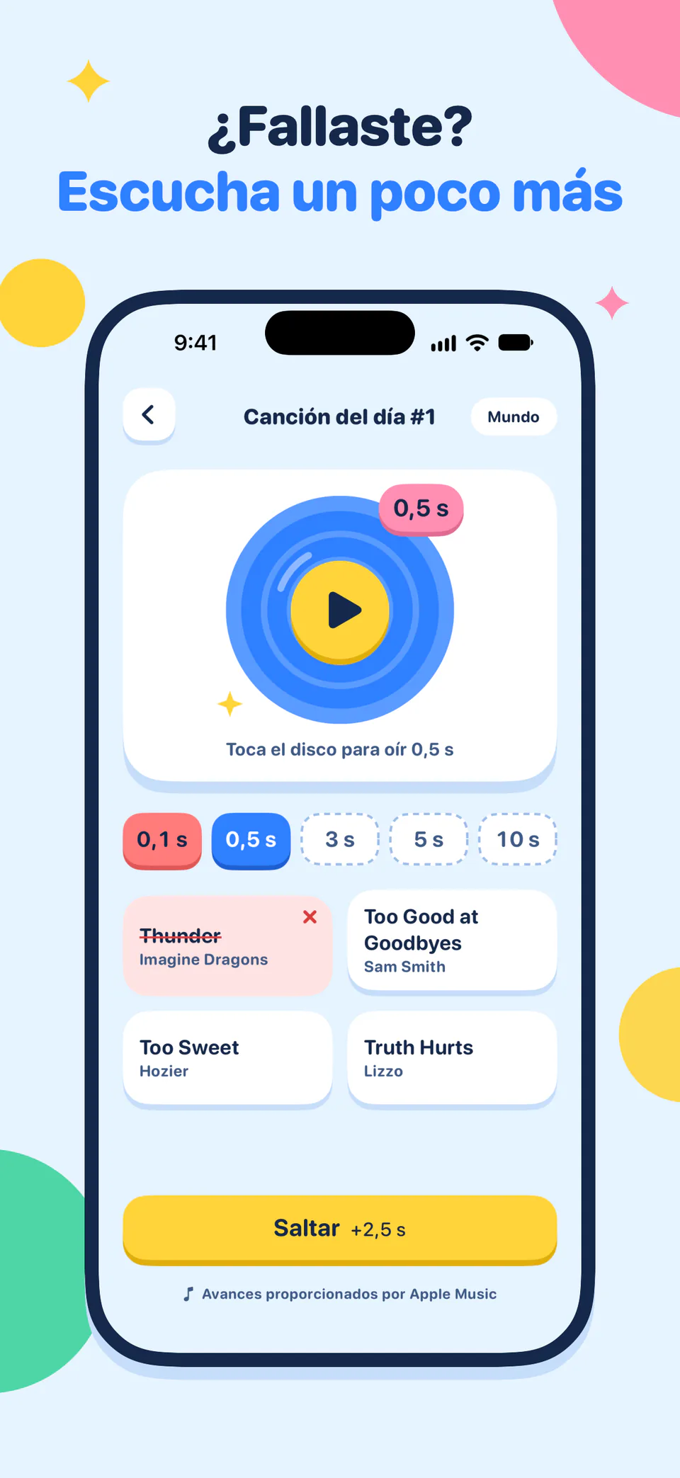 ¿Fallaste? Escucha un poco más
