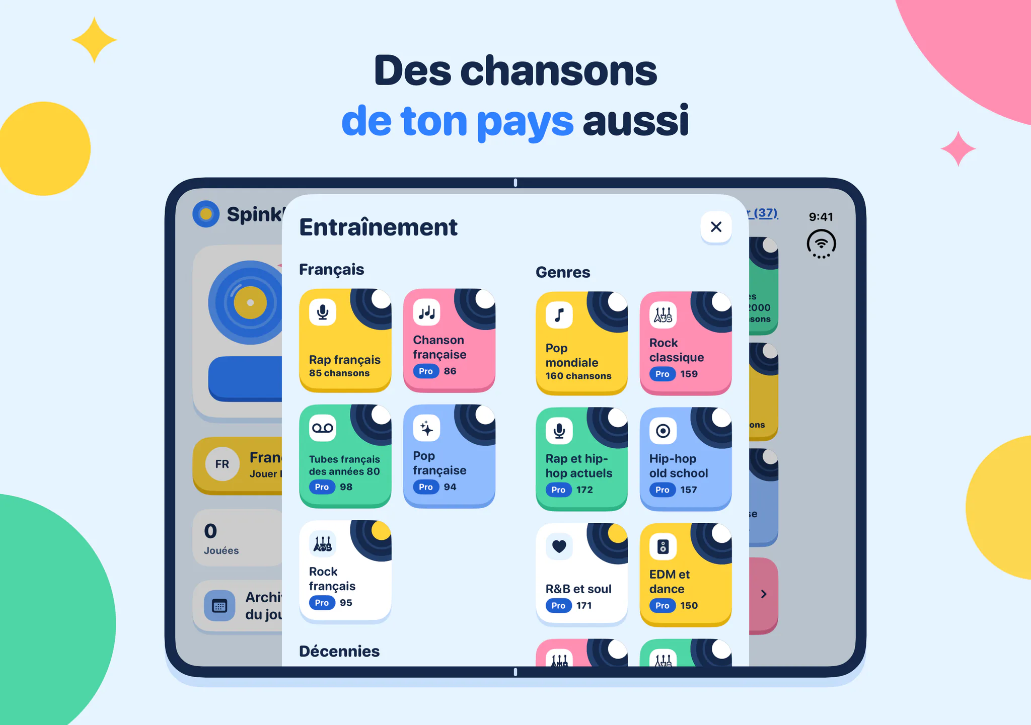 Des chansons de ton pays aussi