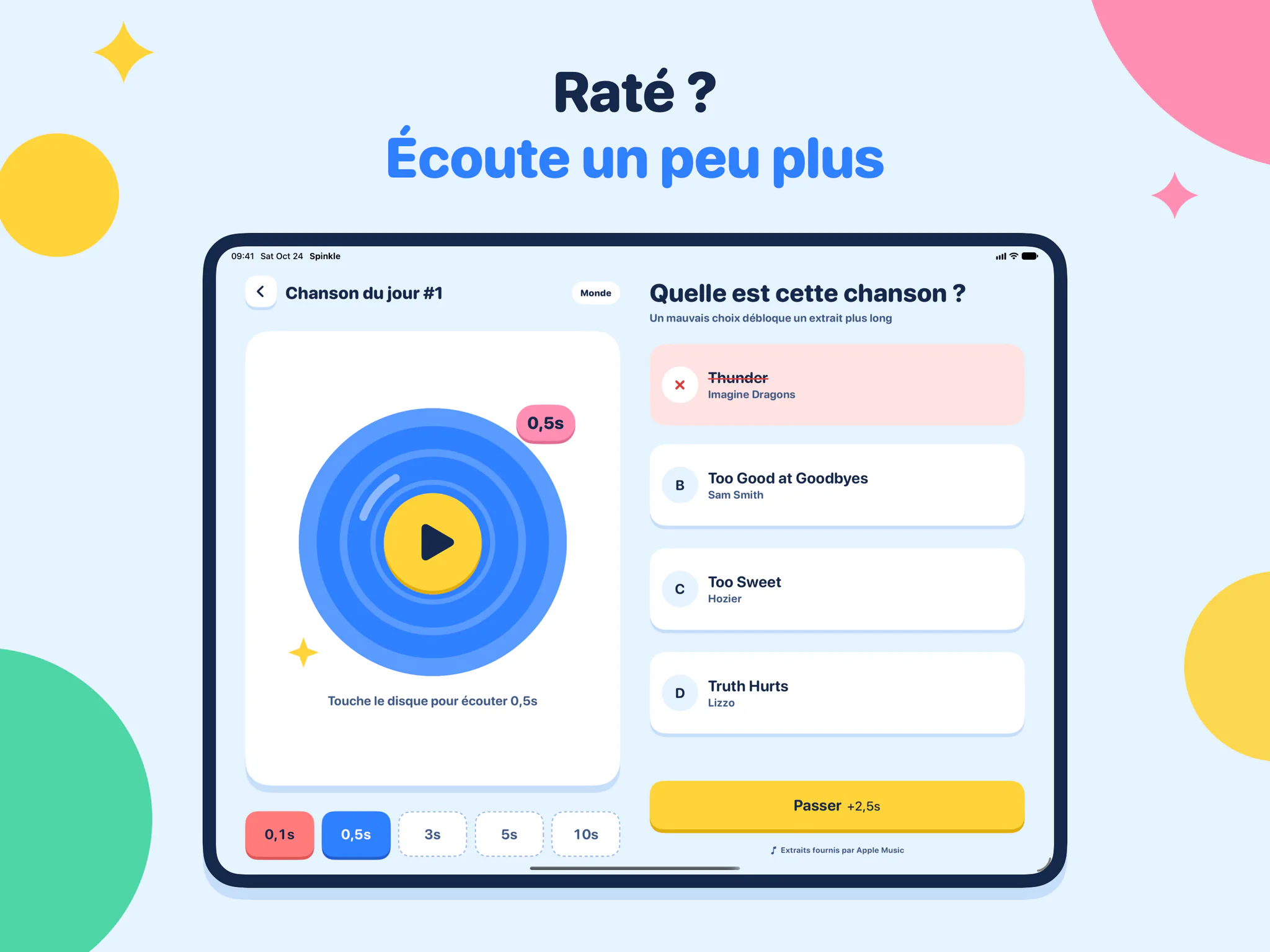 Raté ? Écoute un peu plus