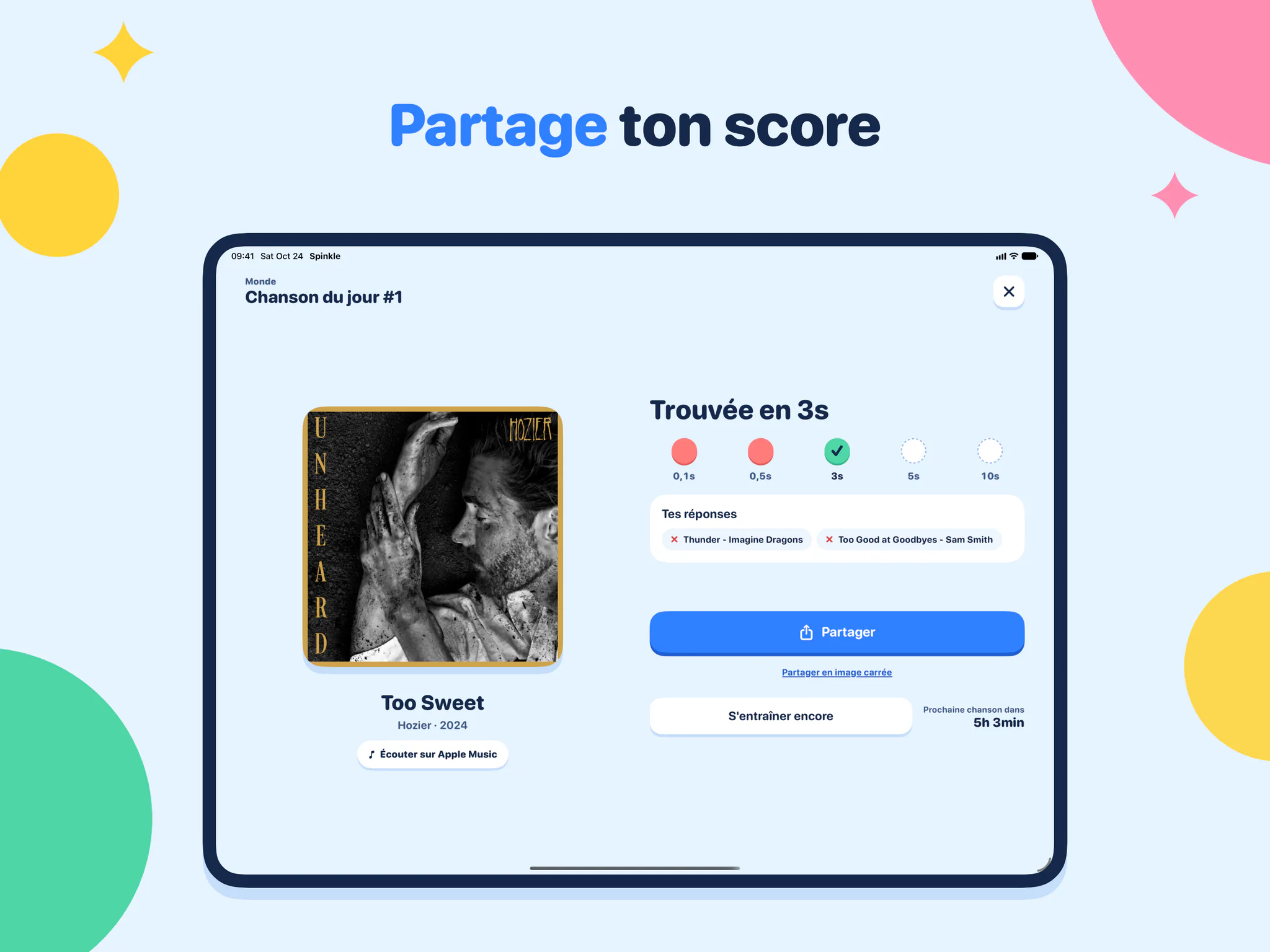 Partage ton score