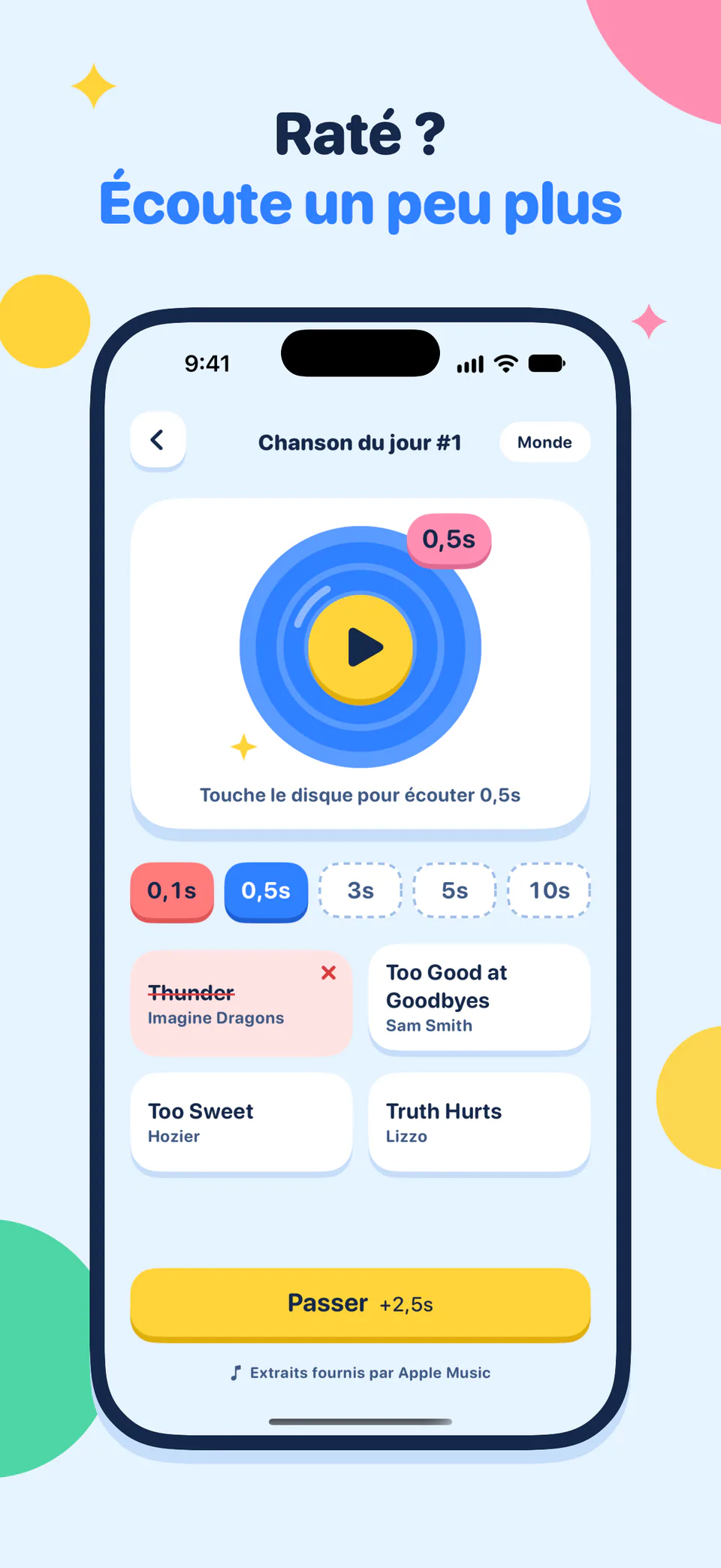 Raté ? Écoute un peu plus