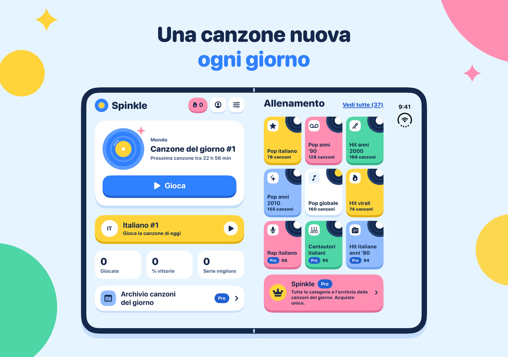 Una canzone nuova ogni giorno