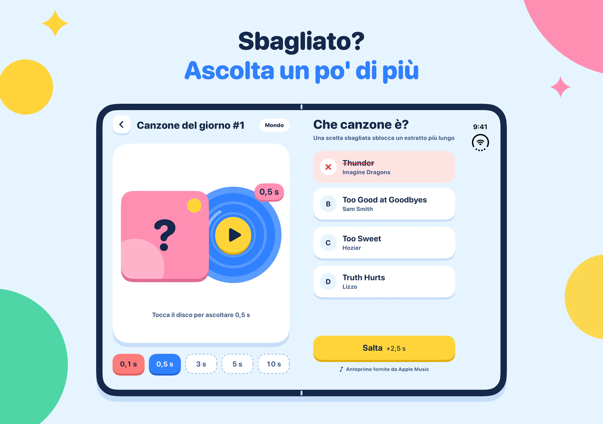 Sbagliato? Ascolta un po' di più