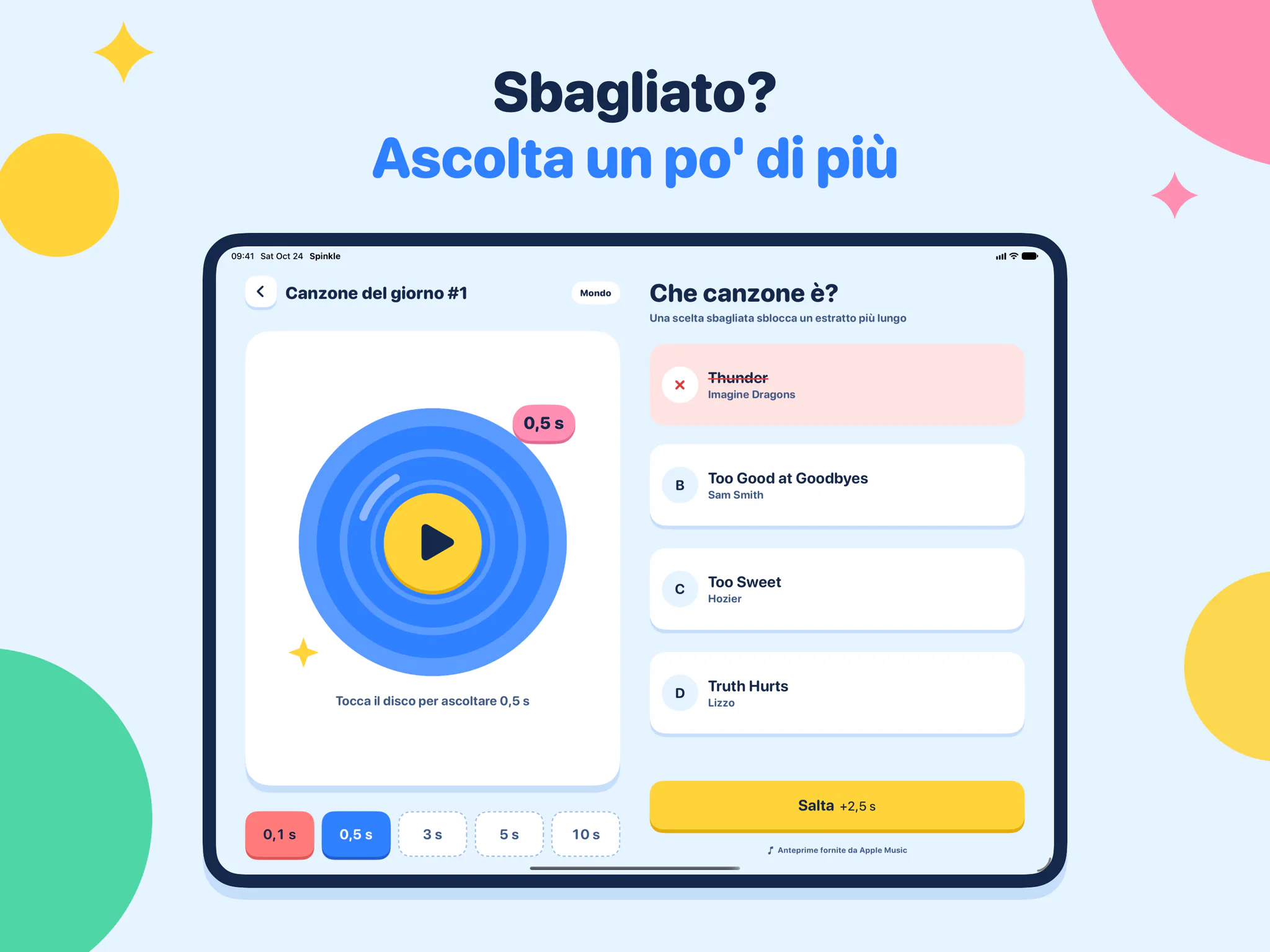 Sbagliato? Ascolta un po' di più