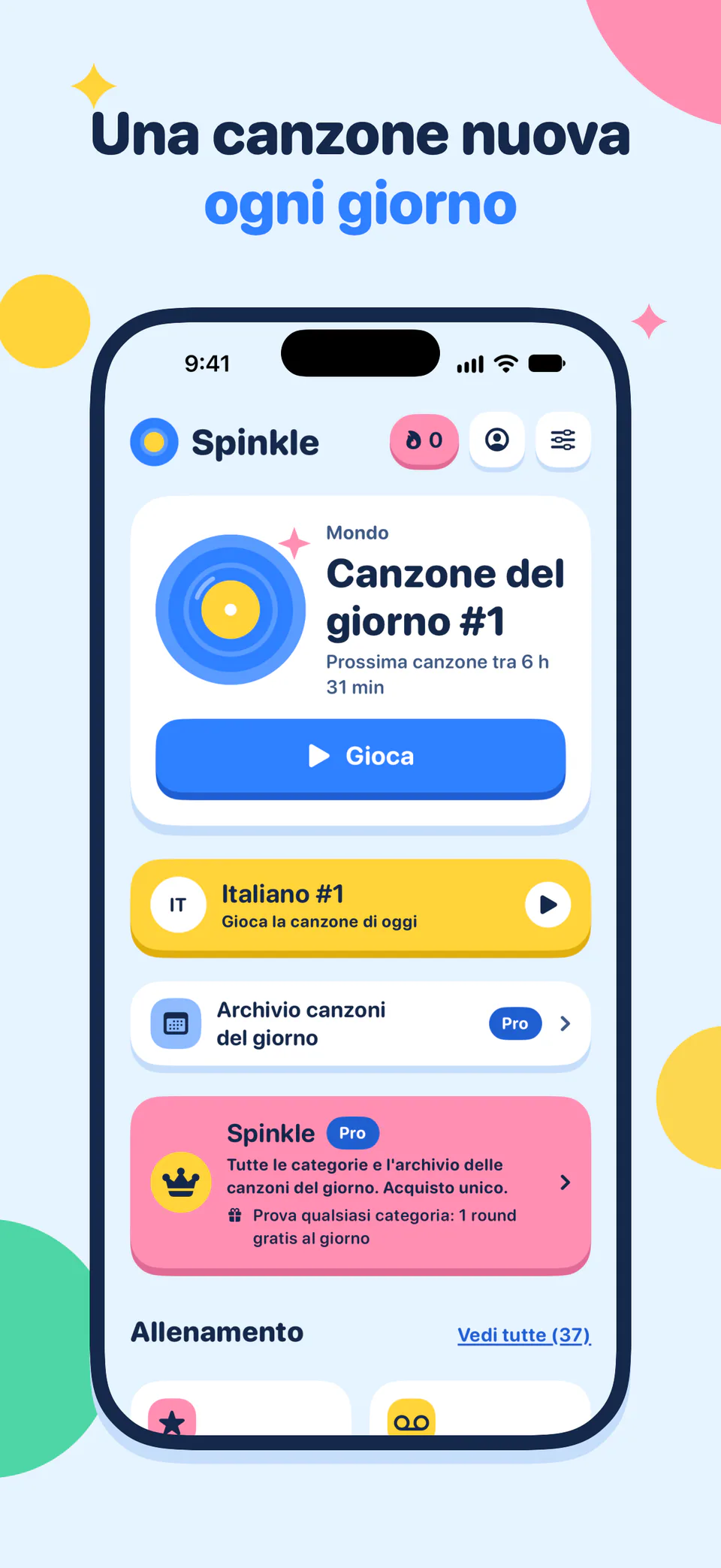 Una canzone nuova ogni giorno