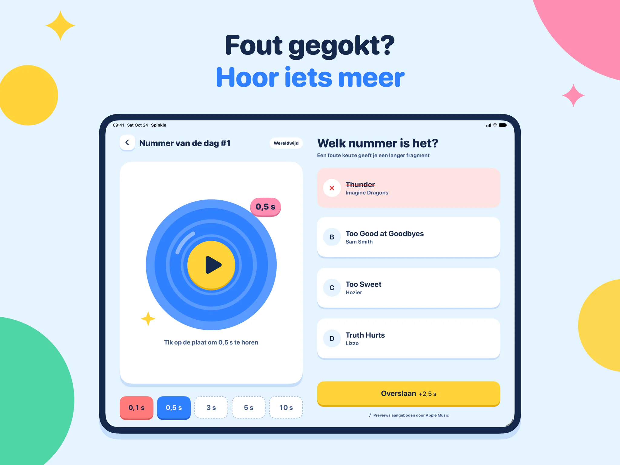 Fout gegokt? Hoor iets meer