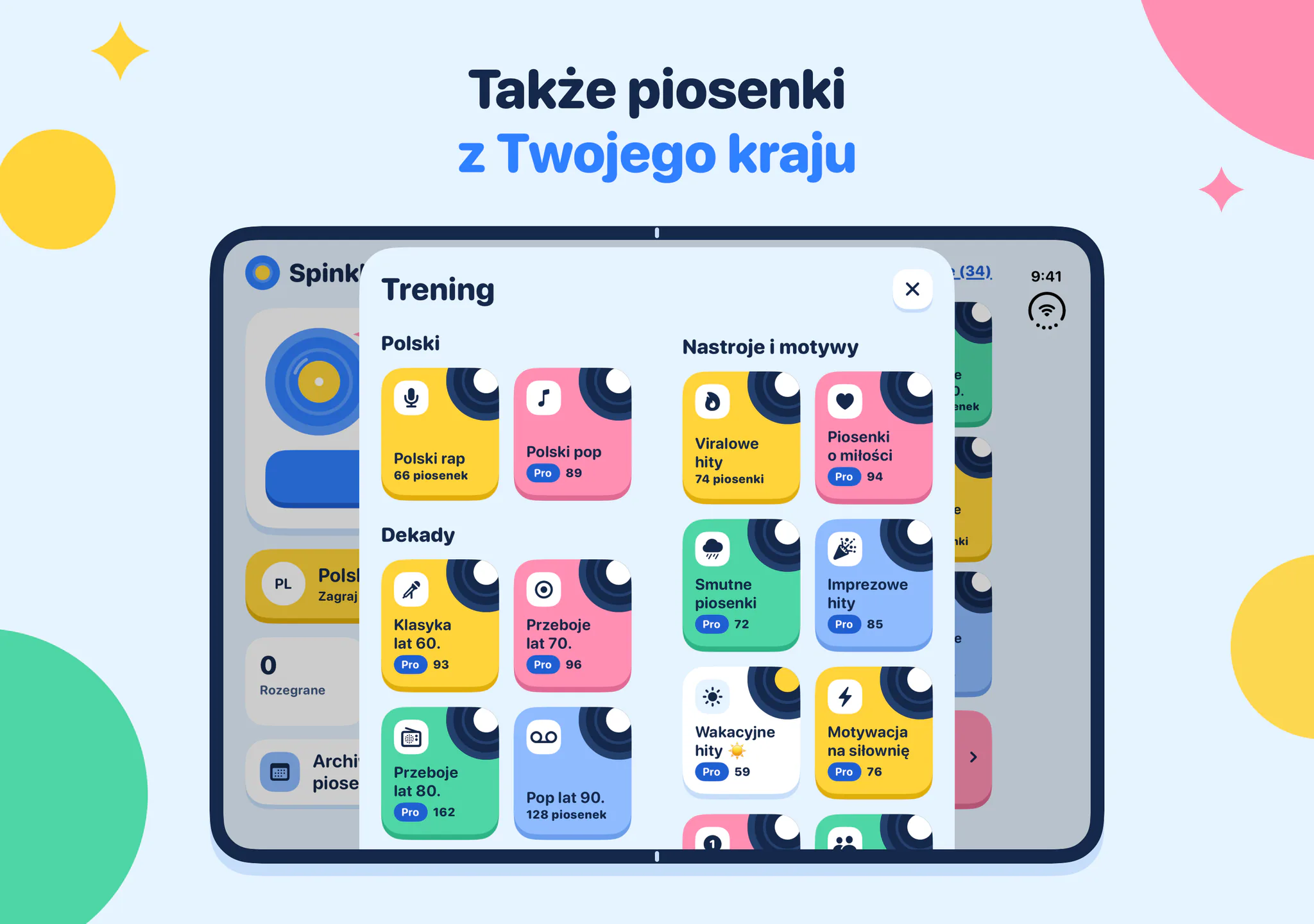 Także piosenki z Twojego kraju