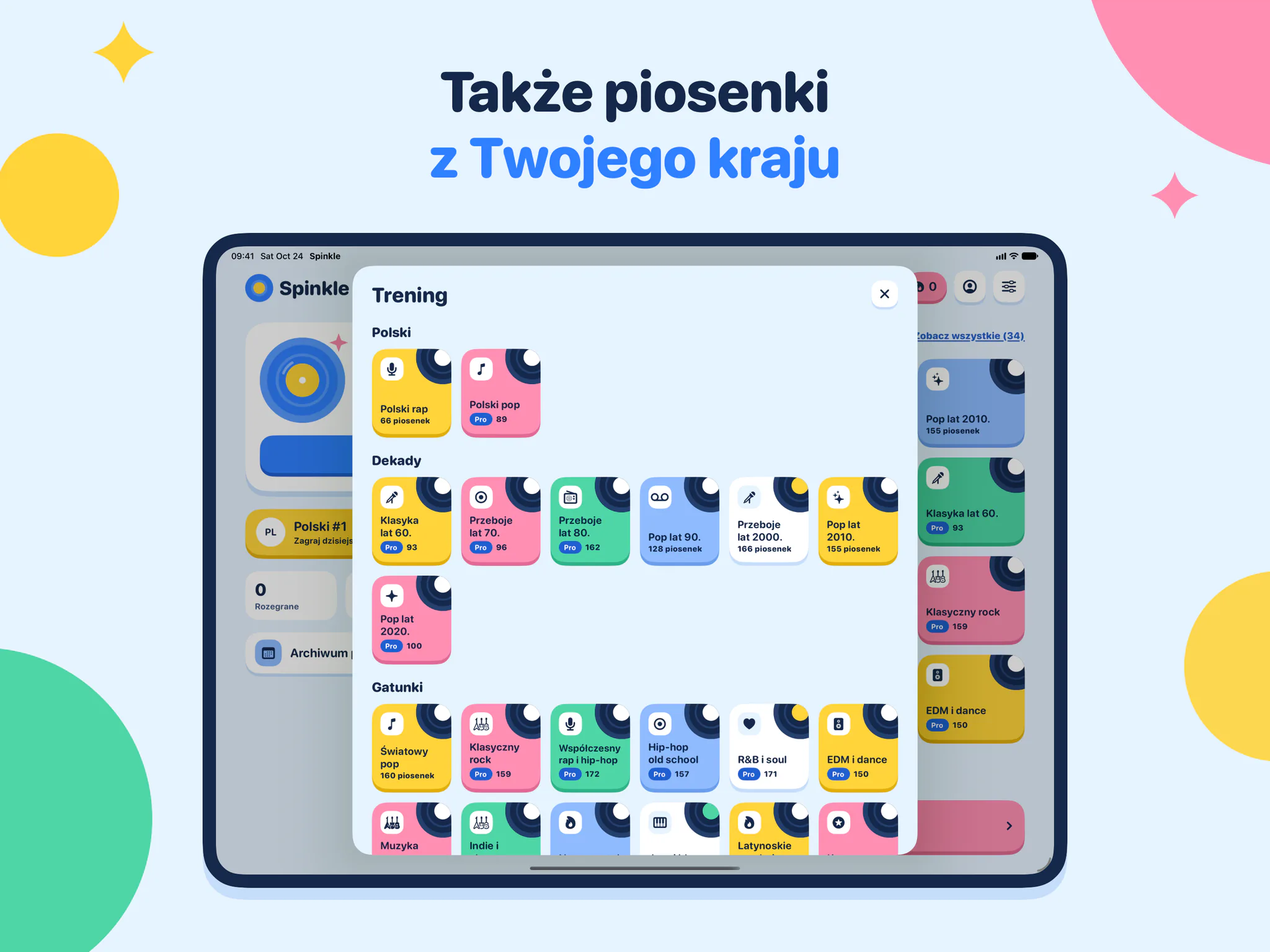 Także piosenki z Twojego kraju