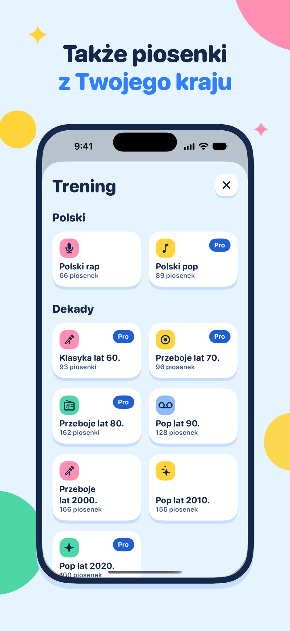 Także piosenki z Twojego kraju