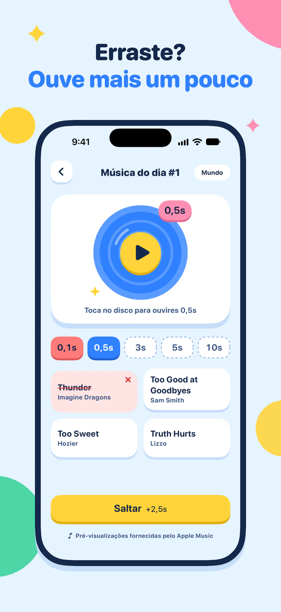 Erraste? Ouve mais um pouco
