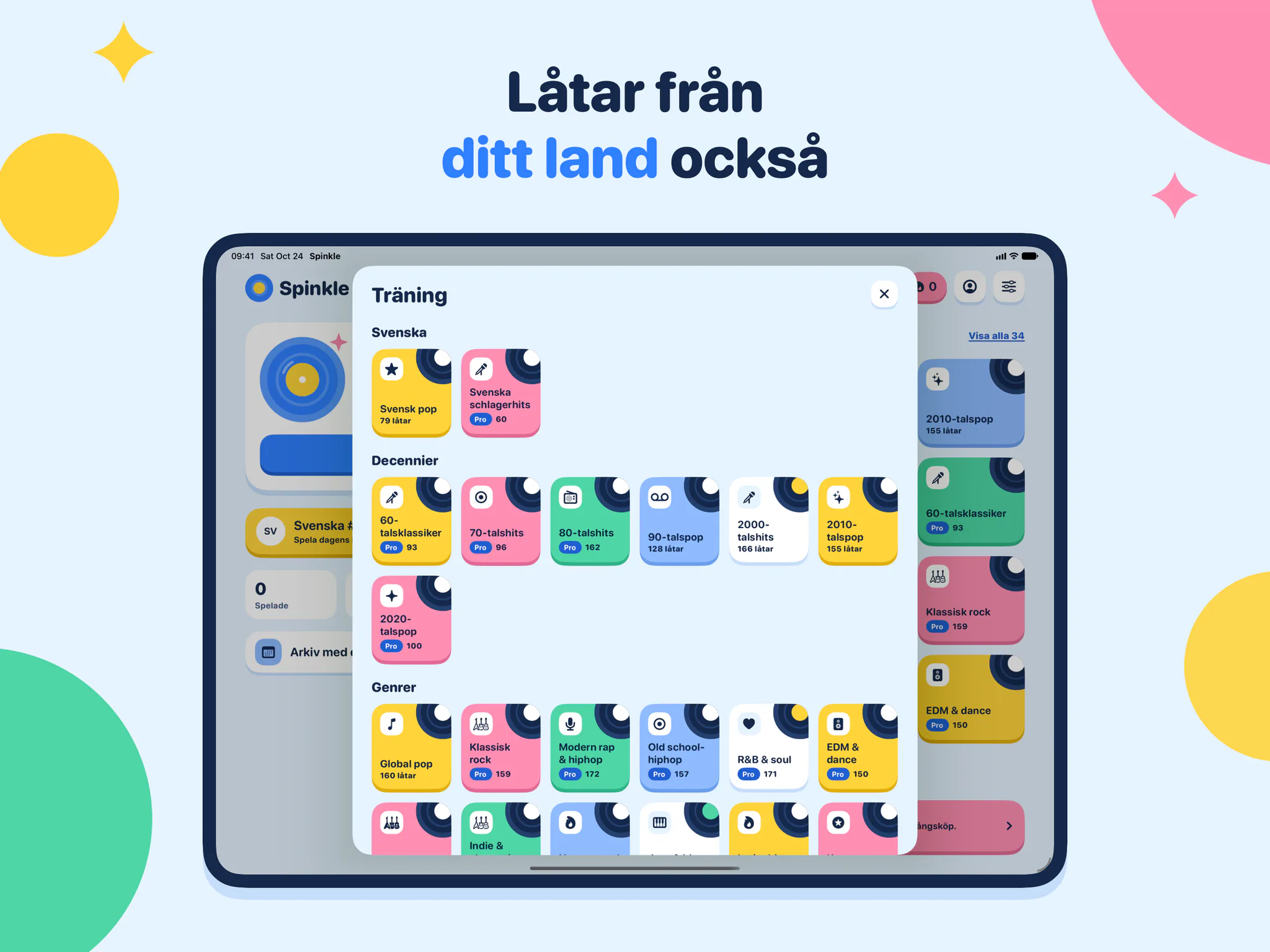 Låtar från ditt land också