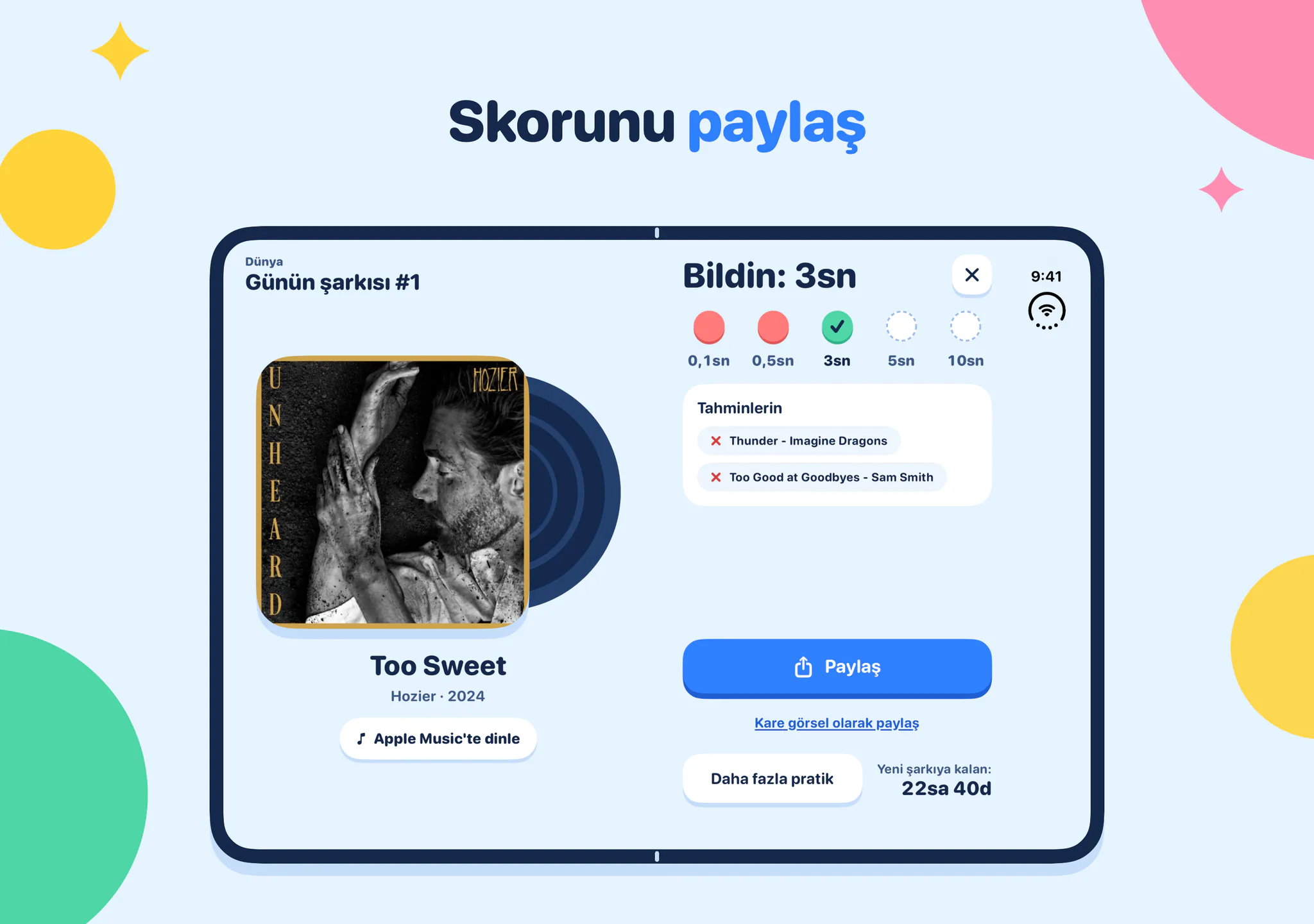 Skorunu paylaş